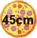 Pizza velikost 45 cm